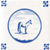 Standing Horse Delft Tiles